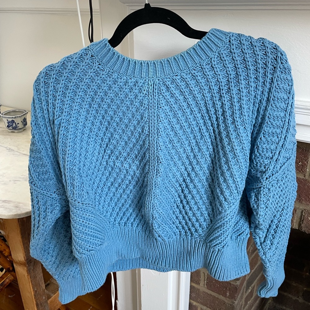 Vince Cable Knit Cropped Sweater